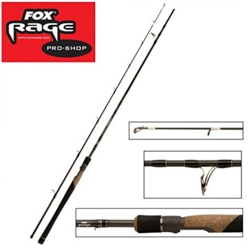 Fox Rage Ultron 2 Zander Pro Jig 240cm 15-50g, Spinnrute, Rute zum Angeln mit Gummifisch, Angelrute für Zander, Hecht & Barsch, 2 teilige Spinnruten, Zanderrute -