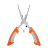 MadBite Multi-Funktions-Edelstahl-Fischen-Zangen Scheren Braid Cutters Haken-Entferner Angelschnur Schneider (Orange) -