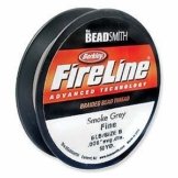 6LB Fireline Smoke Pre Waxed Beading Thread .006In 0.15mm Dia 125 Yard -