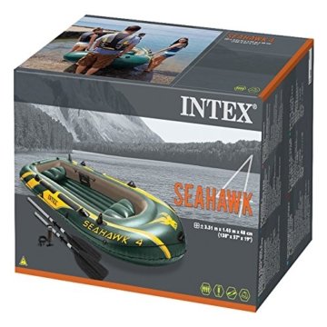 Intex Boot Seahawk 4 Set, grün, 351 x 145 x 48 cm/4-teilig - 